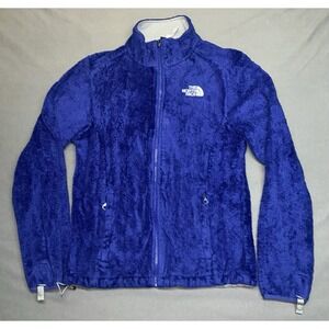 The North Face Jacket Womens Small Blue Polyester Full Zip Pockets